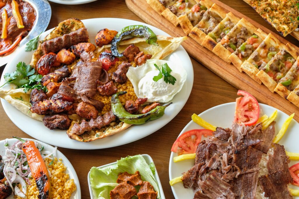 Doner, shawarma, and various Turkish meats