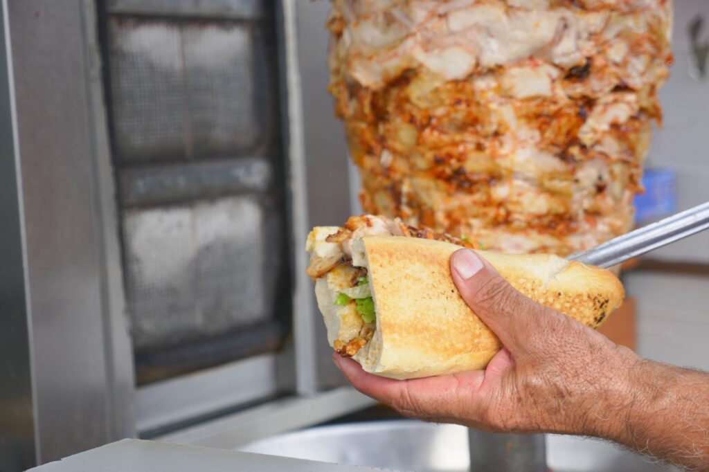 Indulge in a Delicious Shawarma Sandwich crafted with the freshest and finest ingredients